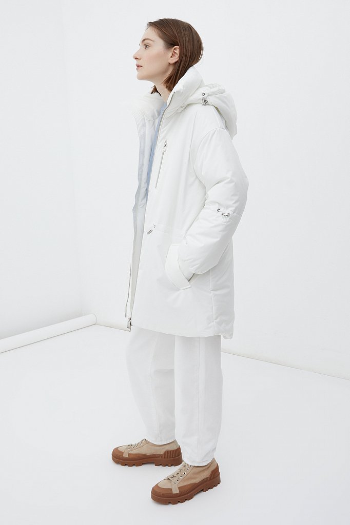 Пуховое пальто в стиле casual, Модель FWB11000, Фото №4