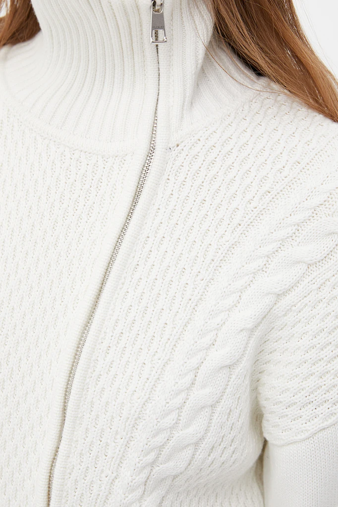 Трикотажный жакет женский на молнии, Модель FWB11159, Фото №6