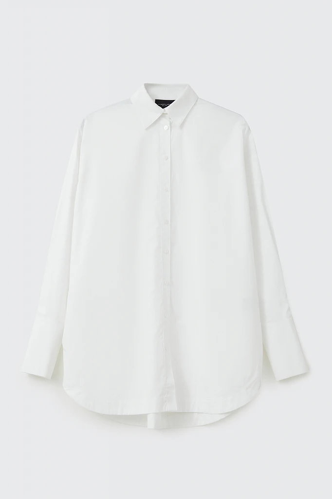 Удлиненная женская рубашка oversize с манжетами, Модель FWB51033, Фото №7