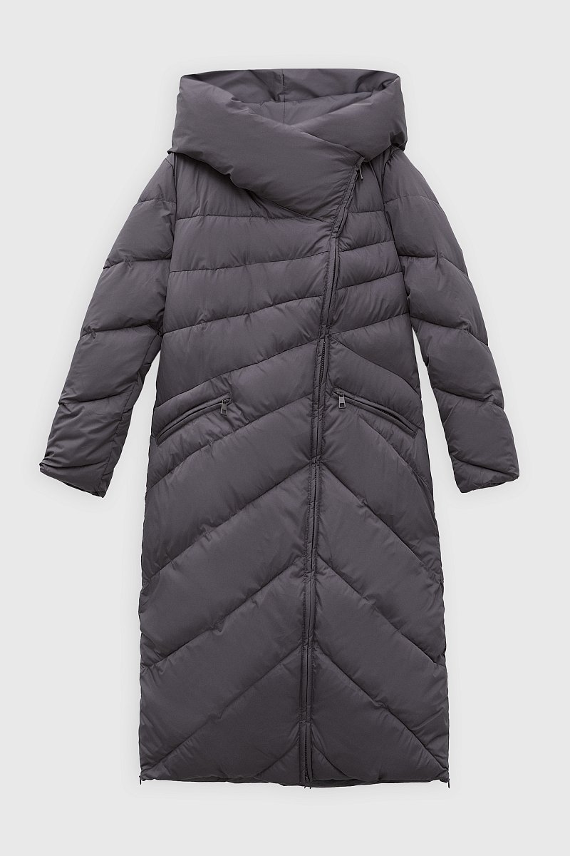 Утепленное пальто женское с капюшоном, Модель FWB11010, Фото №9
