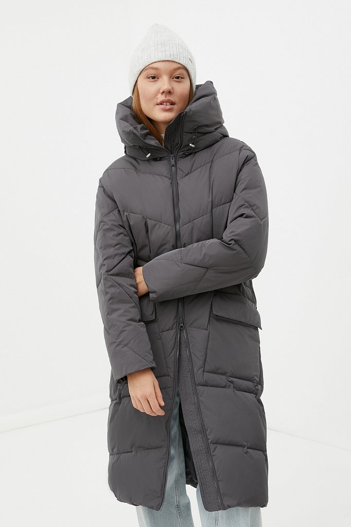 Пальто утепленное женское, Модель FWB110138, Фото №1