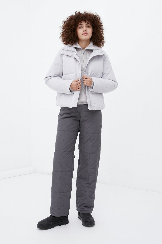 Утепленные брюки женские прямого кроя, Модель FWB11071, Фото №1