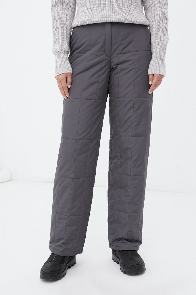 Утепленные брюки женские прямого кроя, Модель FWB11071, Фото №2