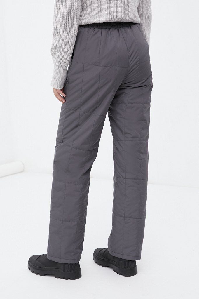 Утепленные брюки женские прямого кроя, Модель FWB11071, Фото №4