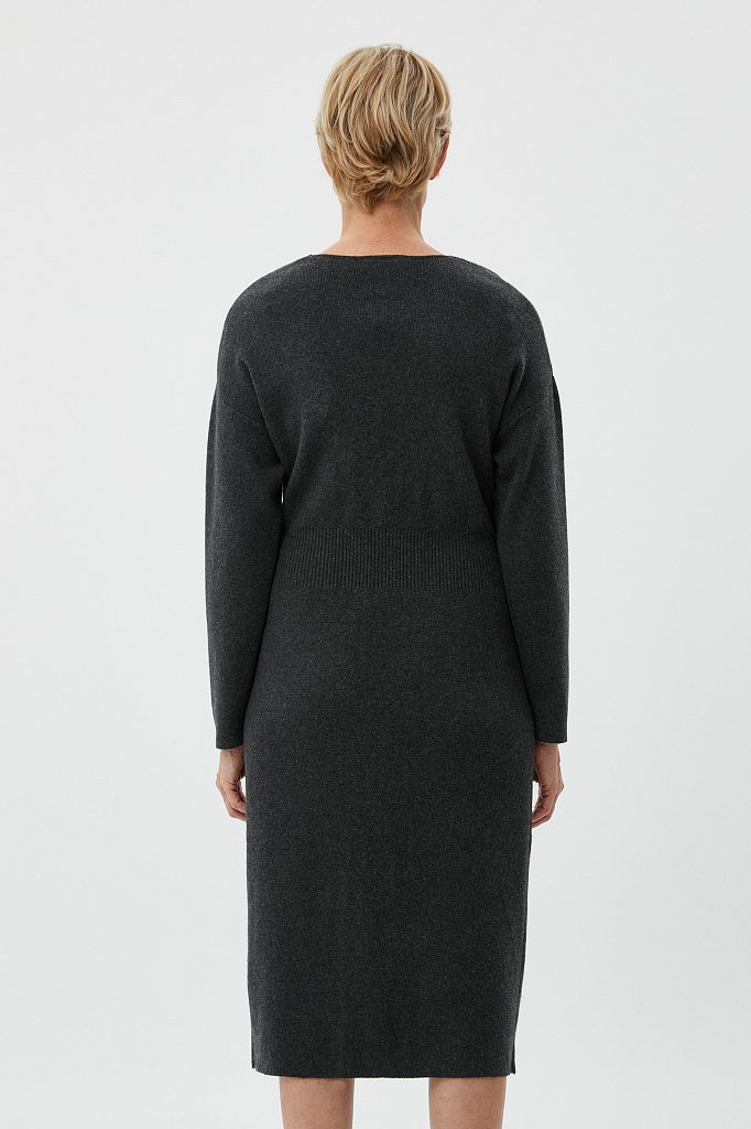 Трикотажное платье женское с кашемиром, Модель FWB11150, Фото №4