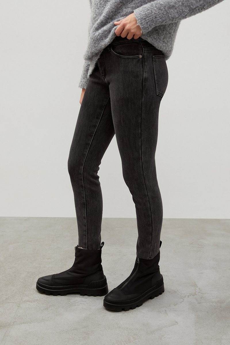 Утепленные джинсы женские, Модель FWB15001, Фото №3