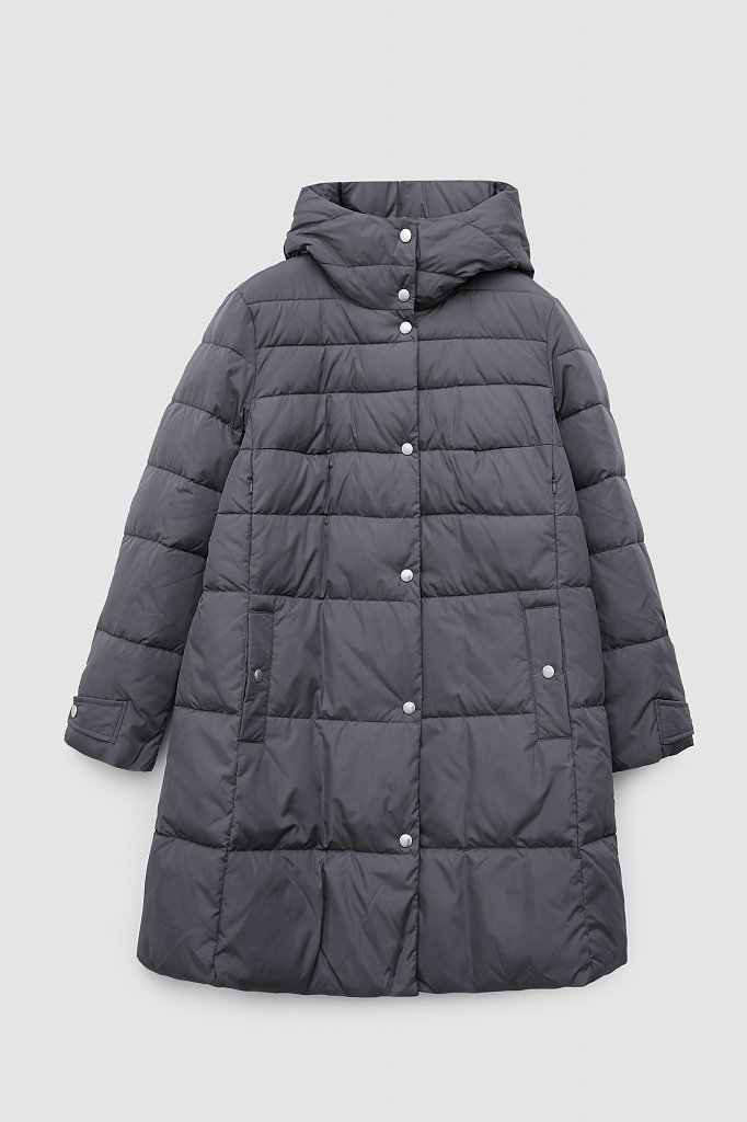 Утепленное пальто женское с капюшоном, Модель FWB160128, Фото №8