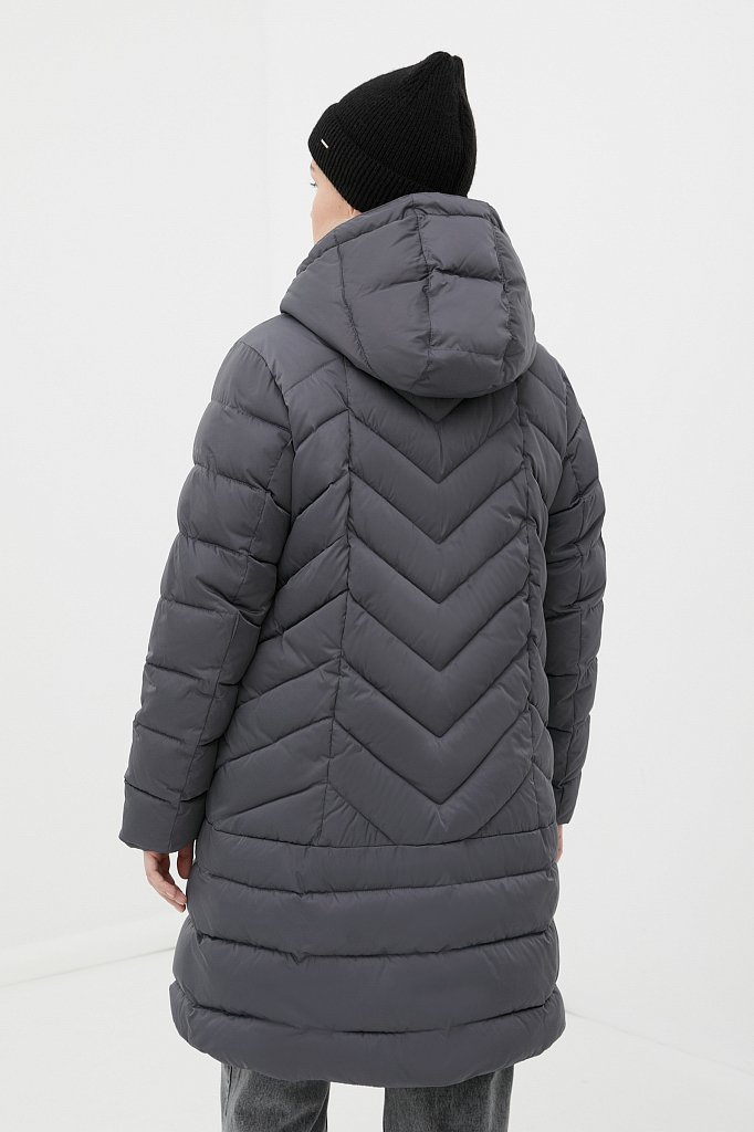 Утепленное стеганое пальто женское, Модель FWB160131, Фото №4