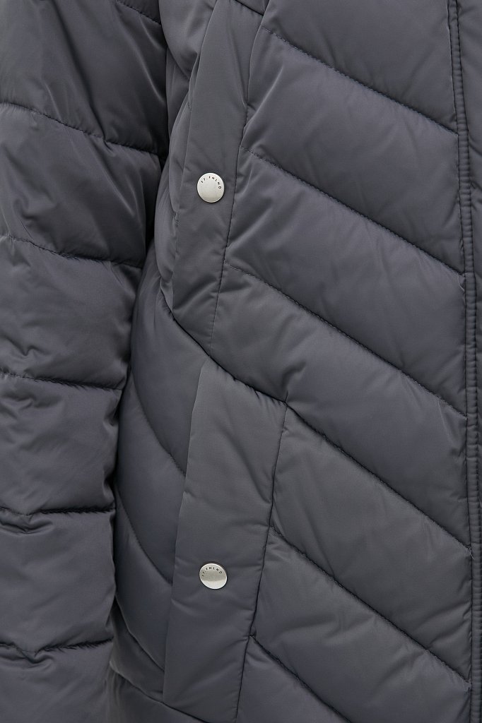 Утепленное стеганое пальто женское, Модель FWB160131, Фото №6