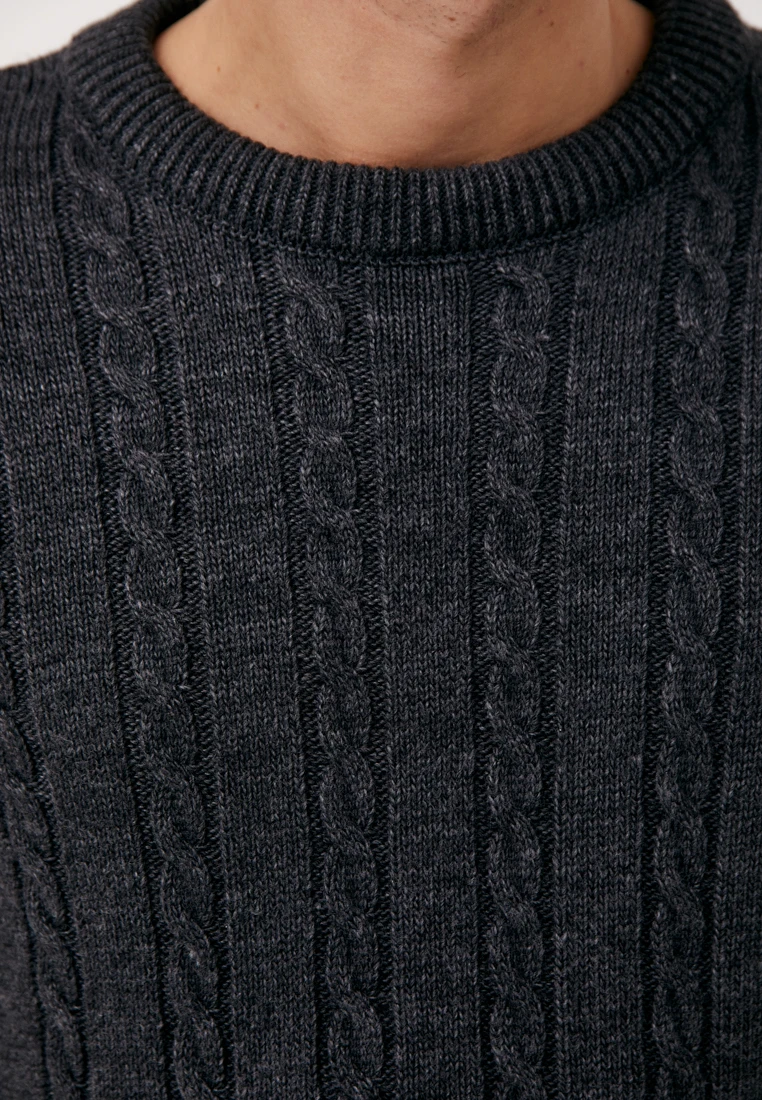 Трикотажный джемпер мужской с  шерстью, Модель FWB21120, Фото №6