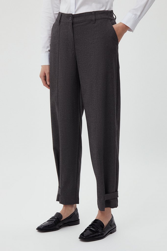 Классические брюки женские широкого кроя, Модель FWB110105, Фото №3