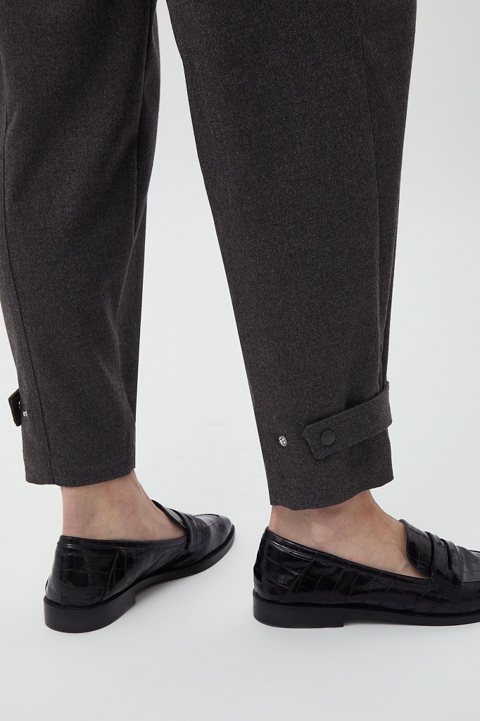 Широкие брюки из смесовой костюмной ткани., Модель FWB110105, Фото №5