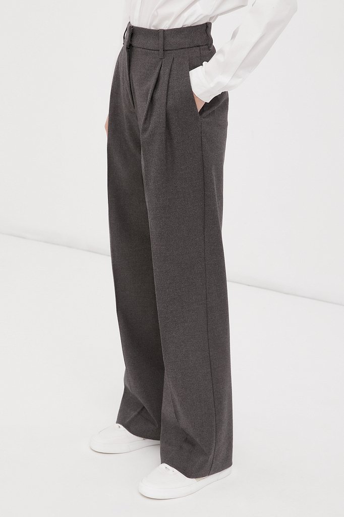 Широкие костюмные брюки, Модель FWB51039, Фото №3