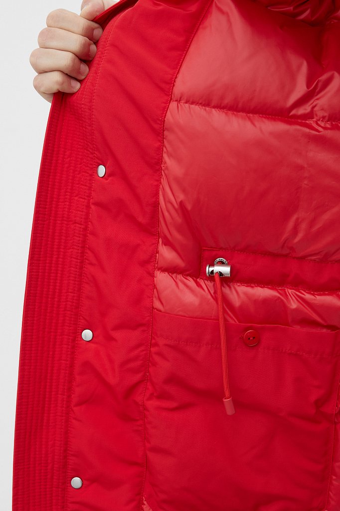 Пуховое пальто мужское с мехом, Модель FWB21018, Фото №5