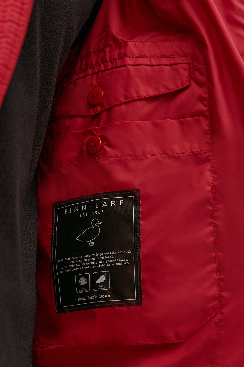 Пуховое пальто с капюшоном, Модель FWB21072, Фото №7