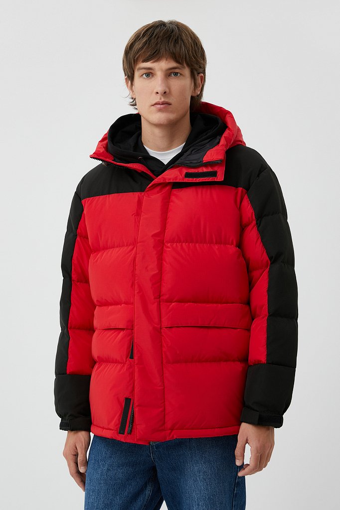 Утепленное пальто с капюшоном, Модель FWB21079, Фото №1