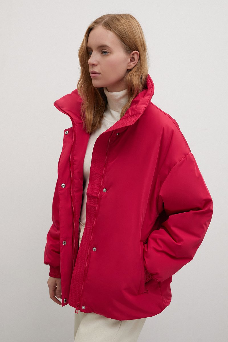 Утепленная куртка oversize силуэта, Модель FWB11021, Фото №4