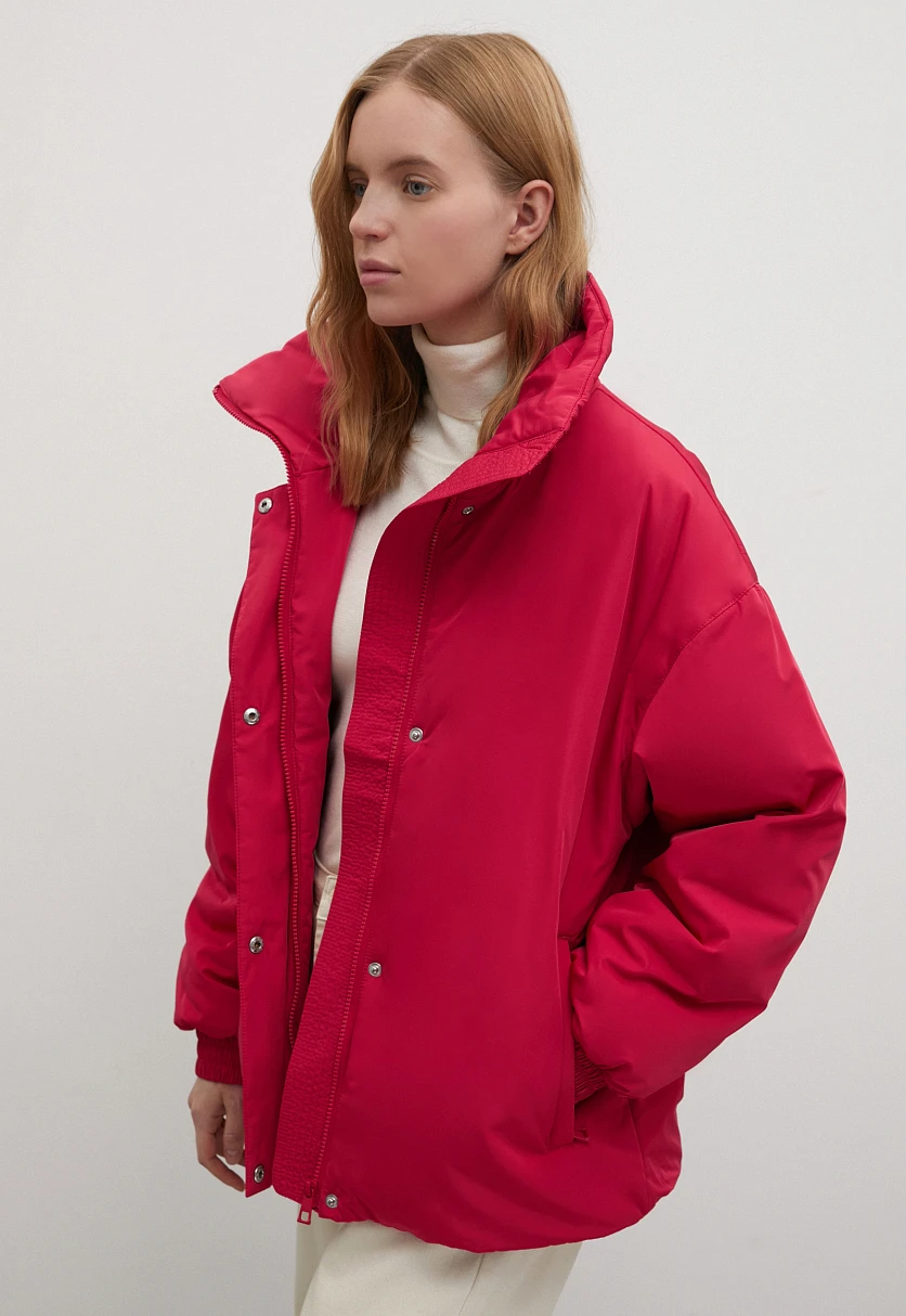 Утепленная куртка oversize силуэта, Модель FWB11021, Фото №4