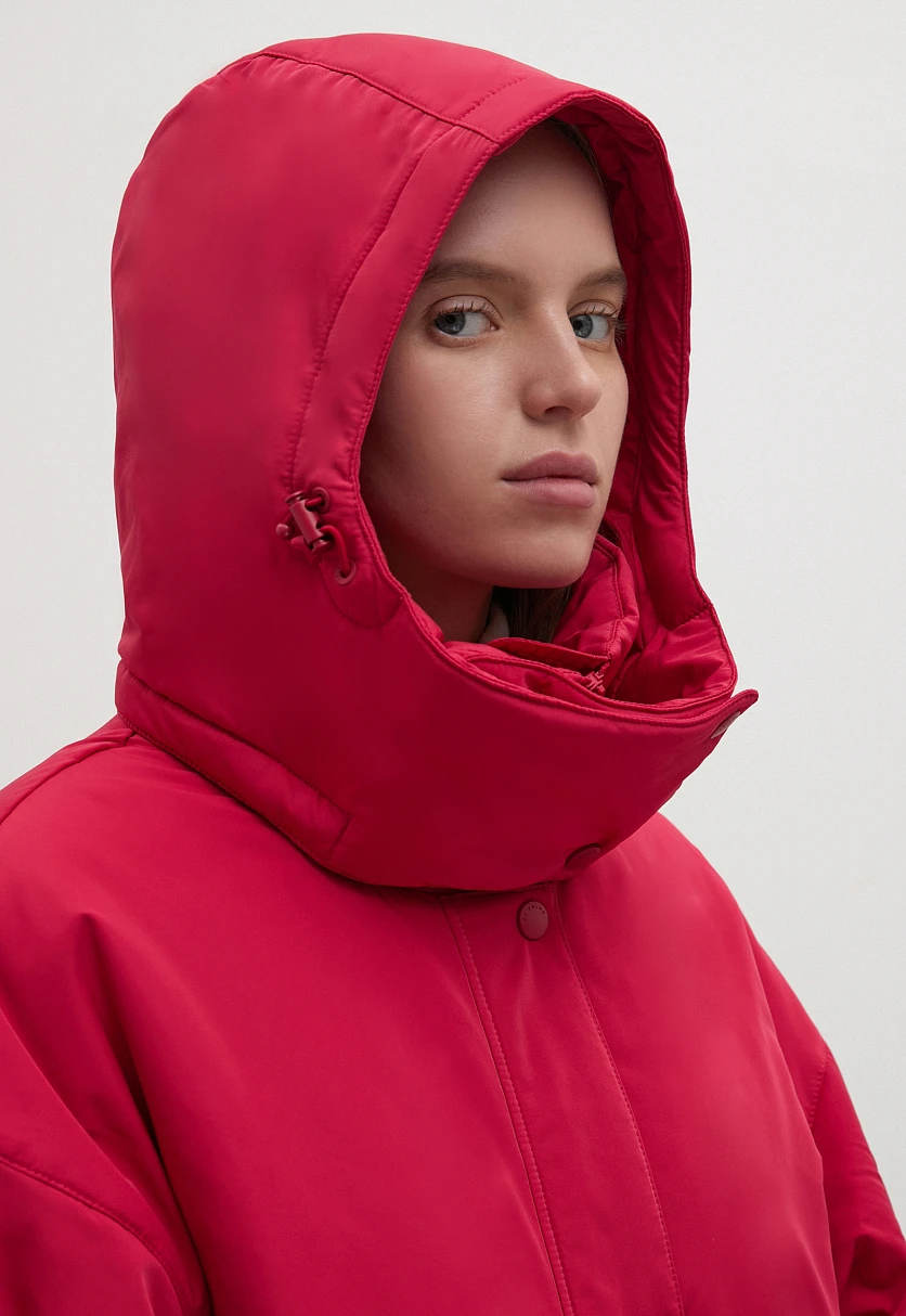 Утепленная куртка oversize силуэта, Модель FWB11021, Фото №7