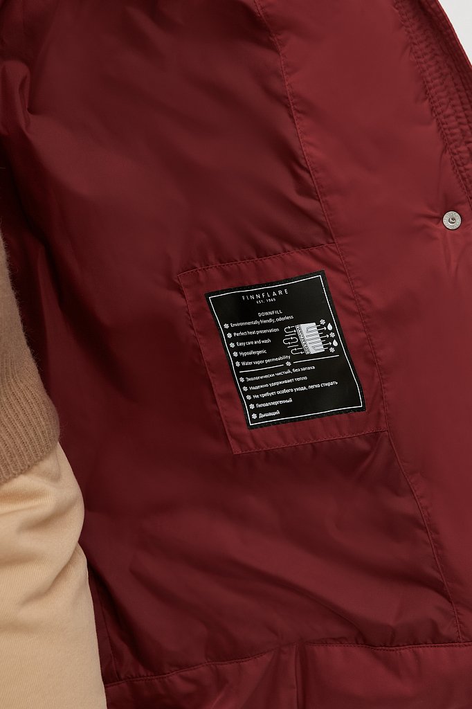 Утепленное стеганое пальто женское, Модель FWB160131, Фото №4