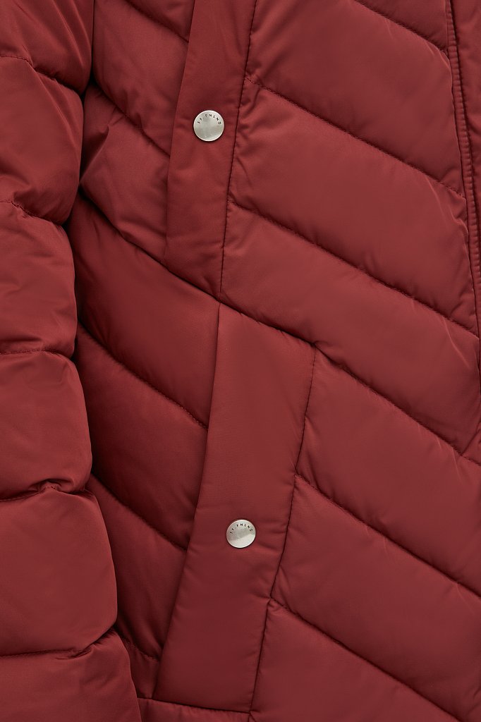 Утепленное стеганое пальто женское, Модель FWB160131, Фото №7