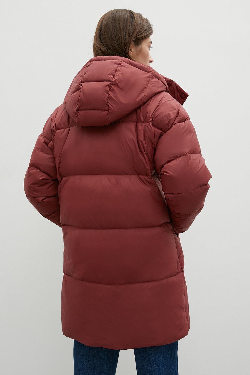 Пуховое пальто с капюшоном, Модель FWB51058, Фото №5