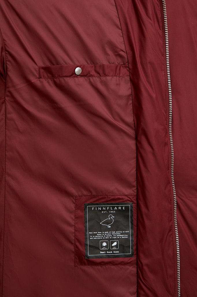 Пуховое пальто приталенного силуэта, Модель FWB51062, Фото №3