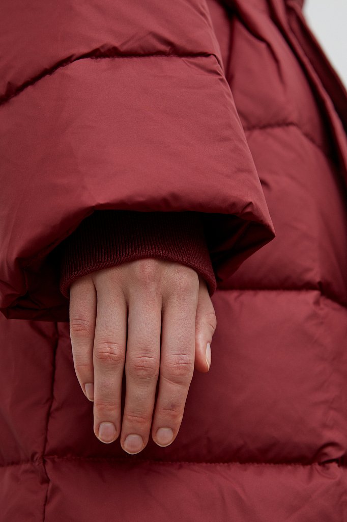 Пуховое пальто приталенного силуэта, Модель FWB51062, Фото №5