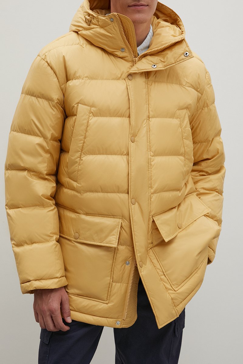 Пуховое пальто с капюшоном, Модель FWB21072, Фото №3
