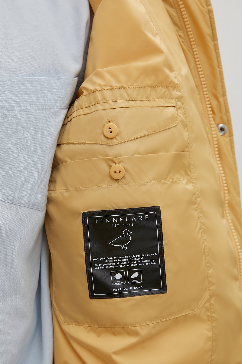 Пуховое пальто с капюшоном, Модель FWB21072, Фото №7