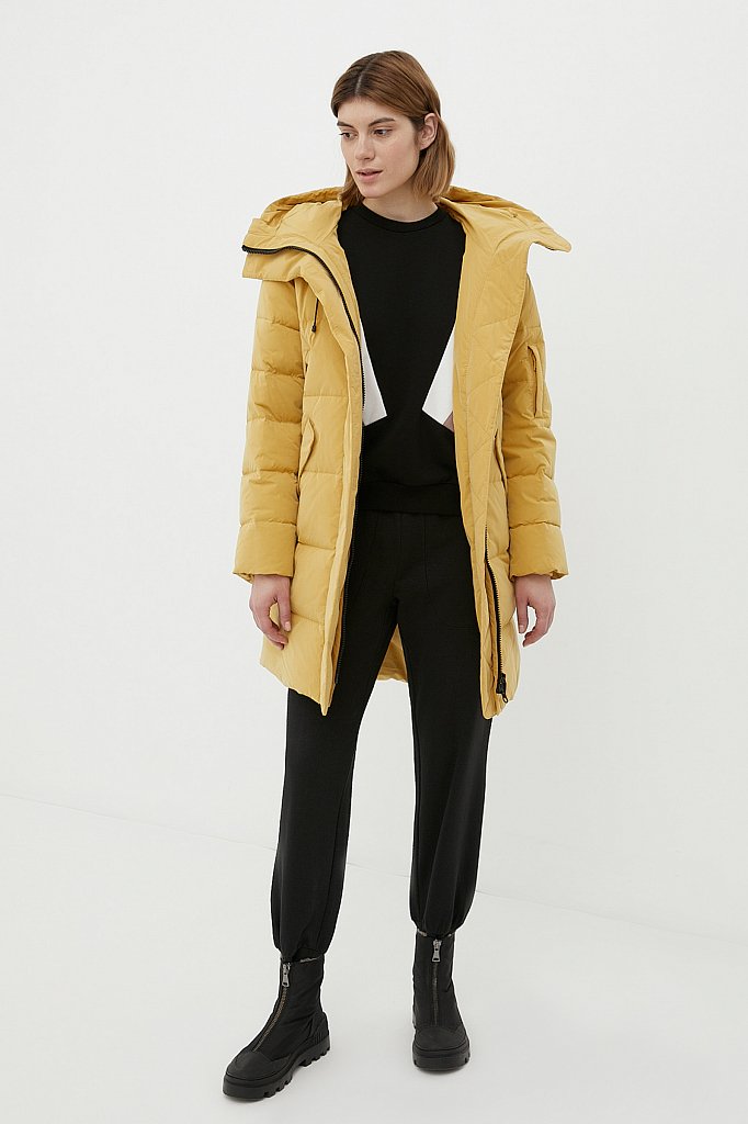 Пуховое пальто женское, Модель FWB51054, Фото №2