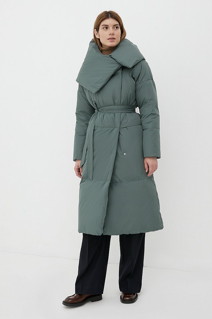 Пальто женское пуховое, Модель FWB110121, Фото №1