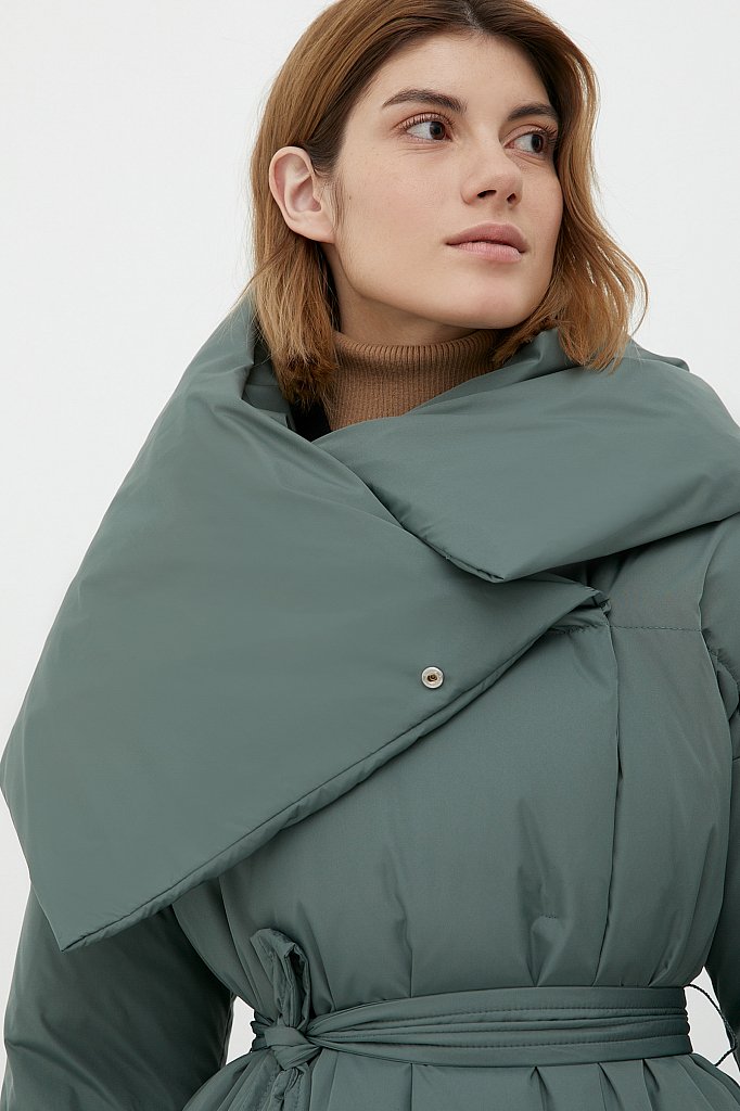 Пальто женское пуховое, Модель FWB110121, Фото №6