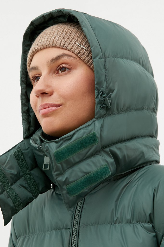 Пуховое пальто женское, Модель FWB110143, Фото №6