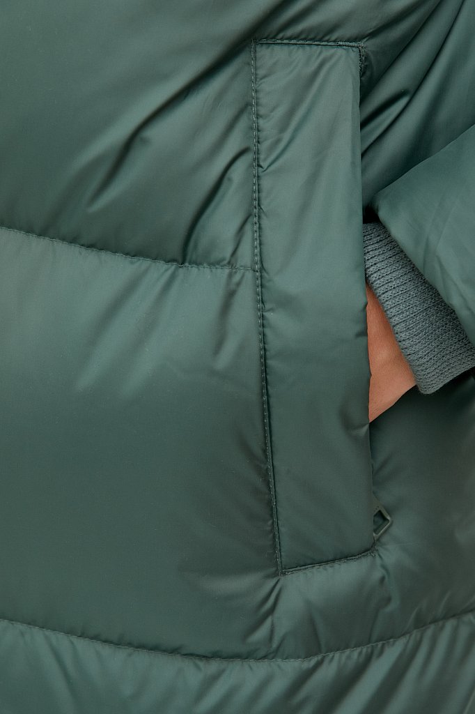 Пуховое пальто женское, Модель FWB110143, Фото №7