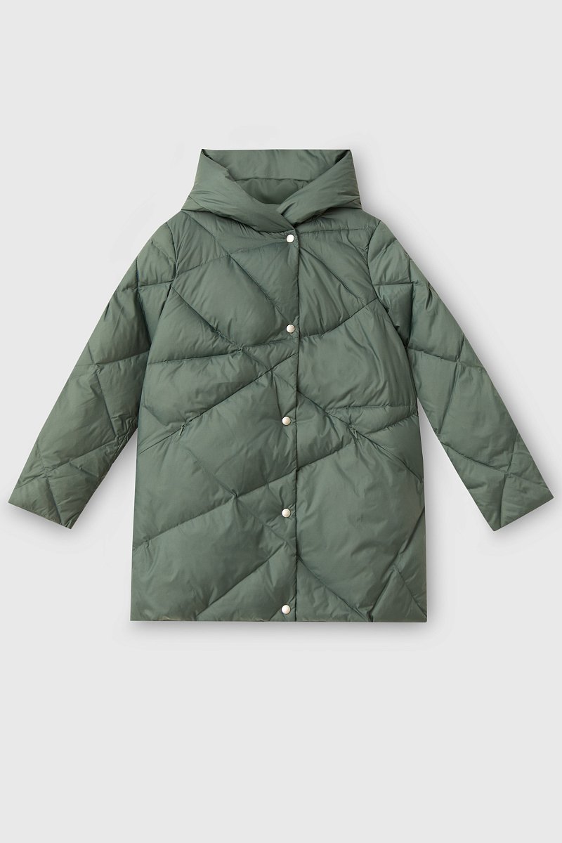 Пуховое пальто с капюшоном, Модель FWB160126, Фото №9