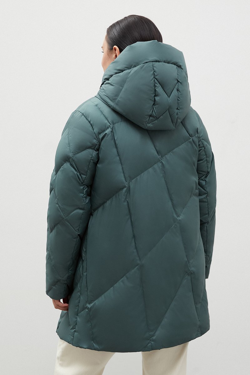 Пуховое пальто с капюшоном, Модель FWB160126, Фото №5