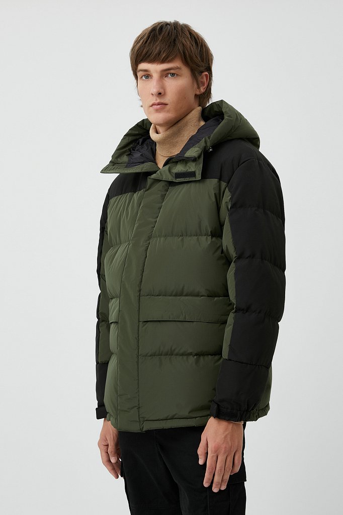 Утепленное пальто с капюшоном, Модель FWB21079, Фото №3