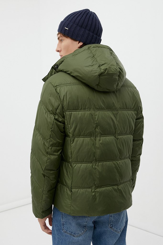 Утепленная куртка мужская с капюшоном, Модель FWB61036, Фото №5