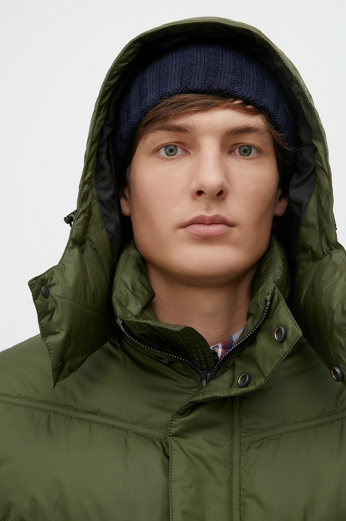 Утепленная куртка мужская с капюшоном, Модель FWB61036, Фото №6
