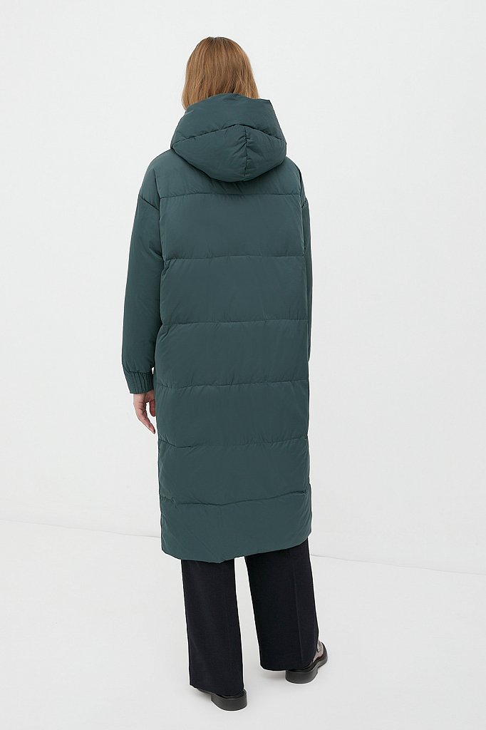 Пуховое пальто женское, Модель FWB110140, Фото №4