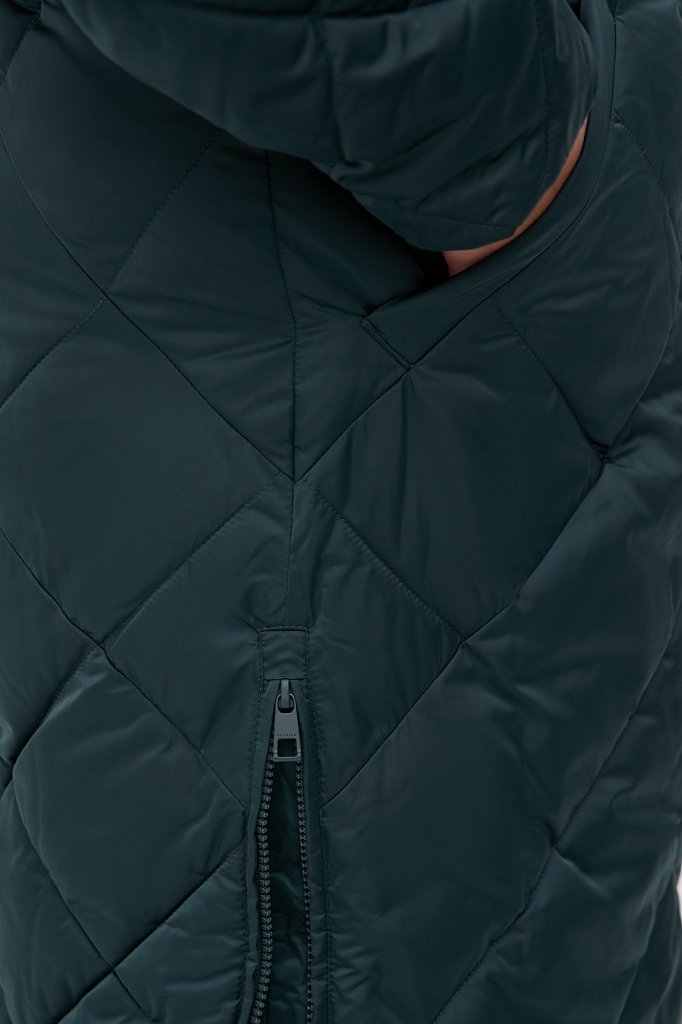 Утепленное пальто женское с капюшоном, Модель FWB160130, Фото №6