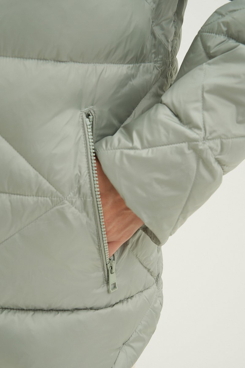 Стеганая куртка с капюшоном, Модель FWB110137, Фото №8