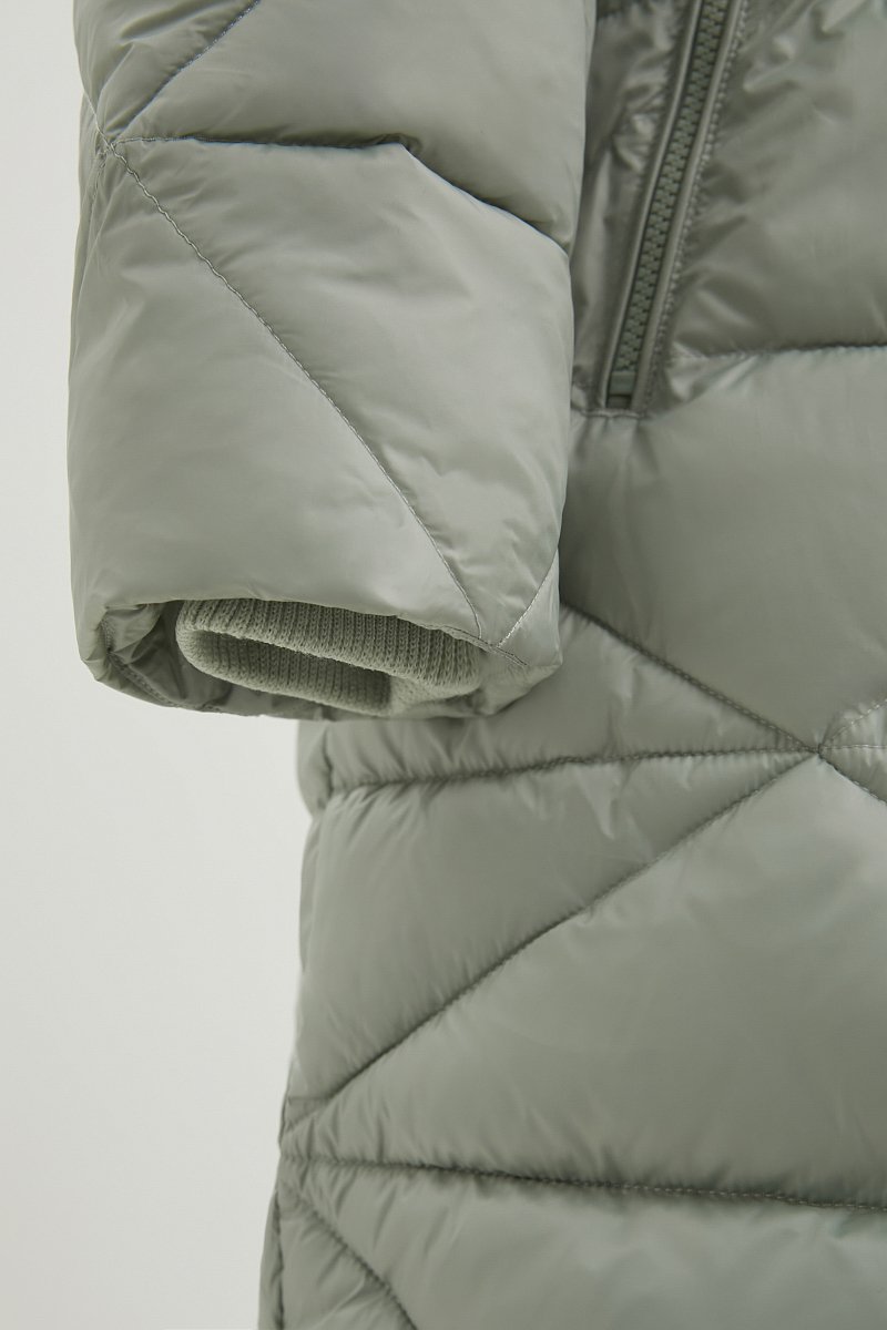Стеганое утепленное пальто с капюшоном, Модель FWB11075, Фото №7