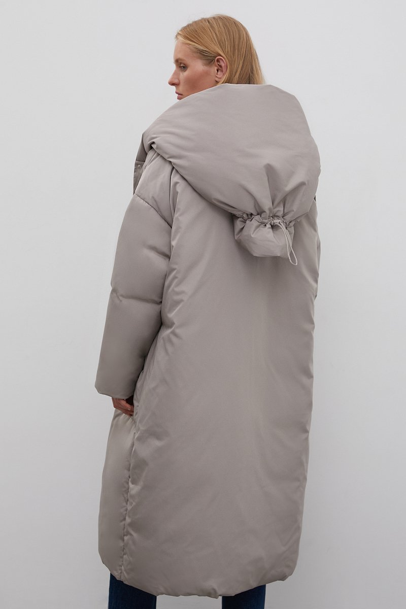 Пуховое пальто  с капюшоном, Модель FWB11023, Фото №5