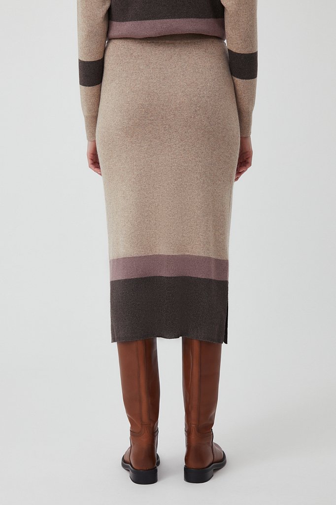 Трикотажная юбка длины миди, Модель FWB11172, Фото №4
