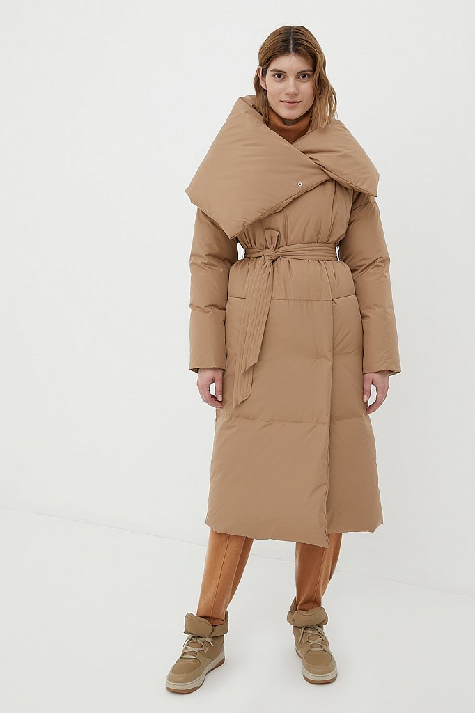 Пальто женское пуховое, Модель FWB110121, Фото №1