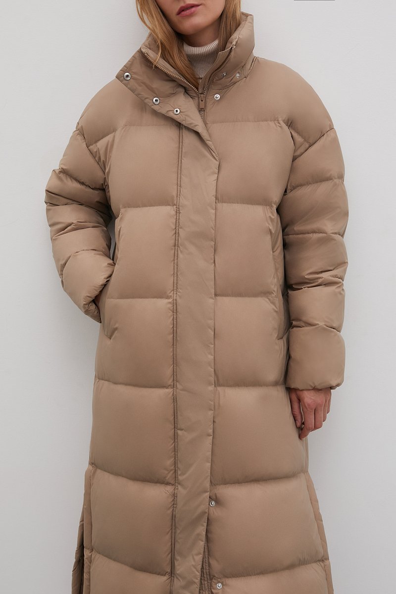 Пуховое пальто с капюшоном, Модель FWB51057, Фото №3