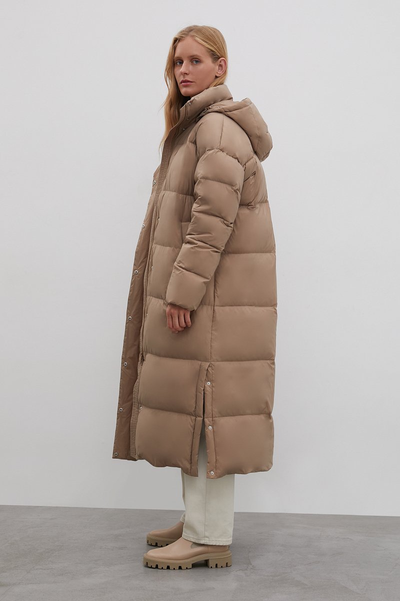 Пуховое пальто с капюшоном, Модель FWB51057, Фото №4