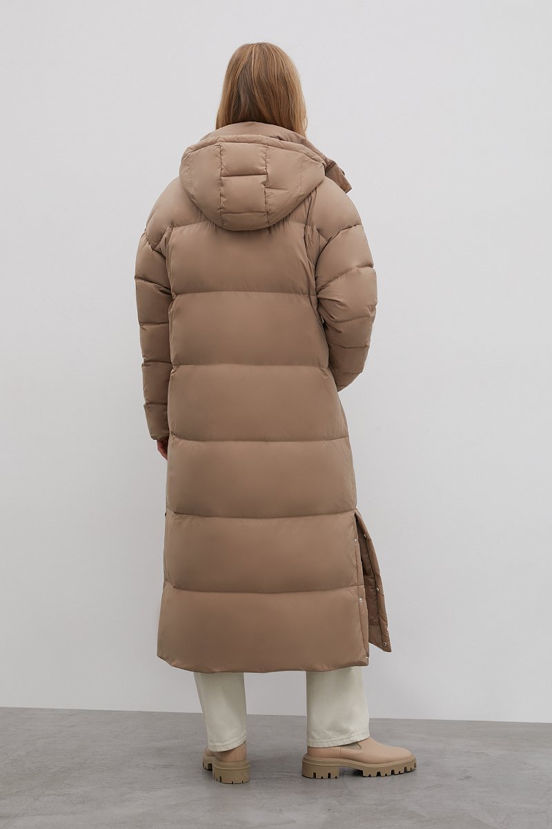 Пуховое пальто с капюшоном, Модель FWB51057, Фото №4